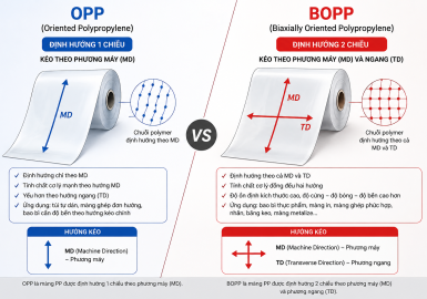 Vì sao đã có OPP lại còn có BOPP? Chúng khác nhau thế nào?